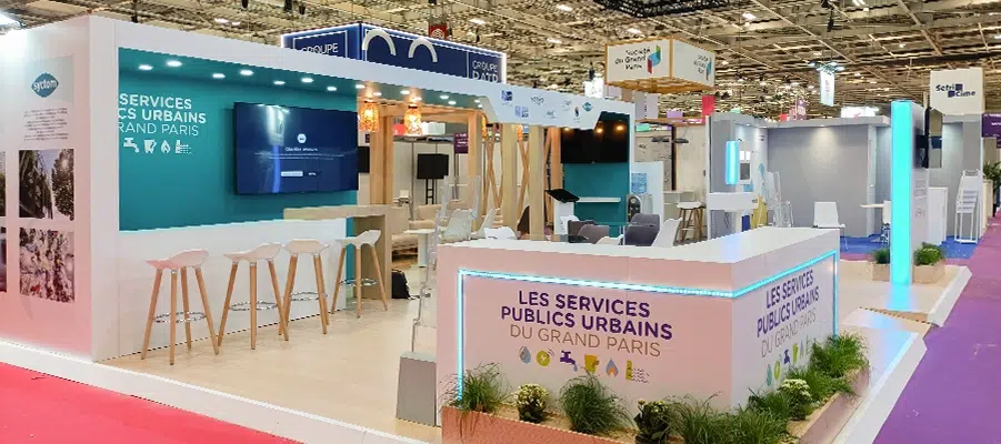 Un stand menuisier au Salon des Maires d’Ile-de-France